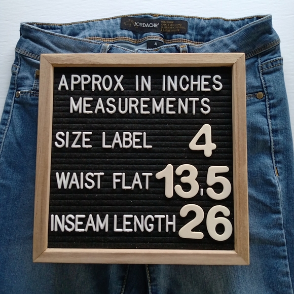 JORDACHE High Rise Ankle Skinny Mom Jeans 4 - Picture 9 of 9